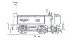 This was one of the locomotives used in the construction of the Hayling branch line. It was used to haul trains on the branch line until replaced by the Sharp Stewart tank engines in 1872