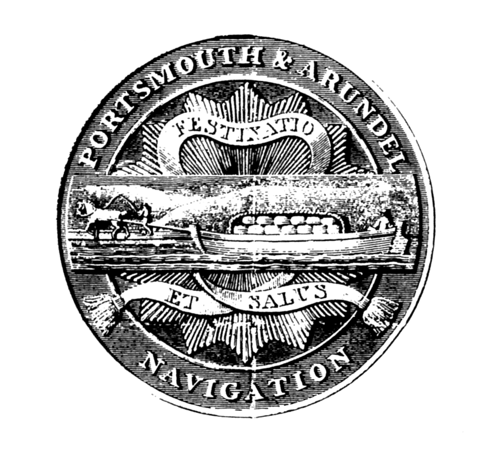 The seal of the Portsmouth and Arundel navigation company