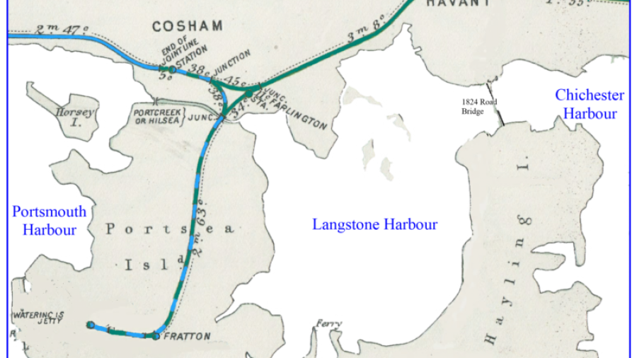 Railway connections in 1850