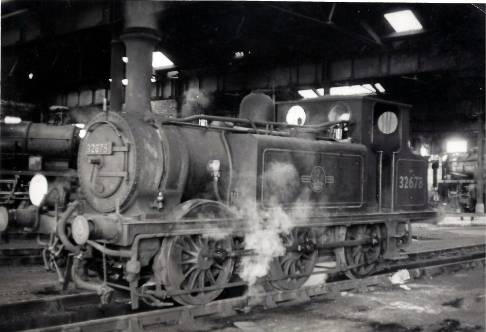 Terrier 32678 on shed at Fratton July 1963. Michael Harvey collection